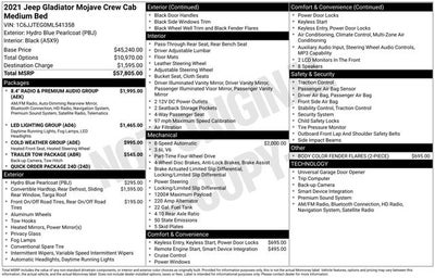 2021 Jeep Gladiator Mojave
