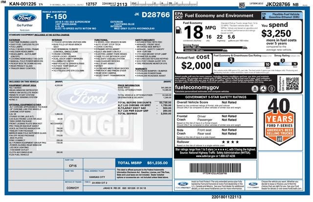 2018 Ford F-150 XLT