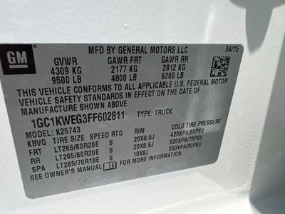 2015 Chevrolet Silverado 2500HD LTZ