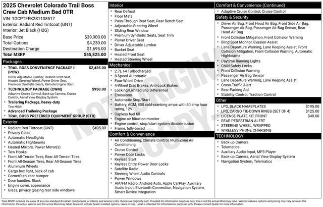 2025 Chevrolet Colorado Trail Boss