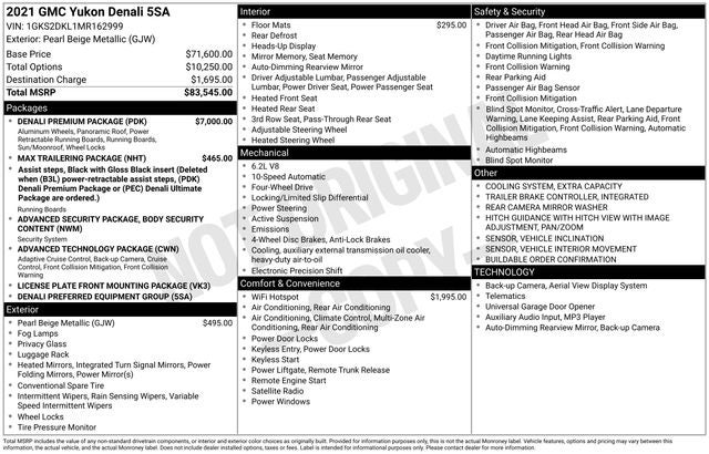 2021 GMC Yukon Denali