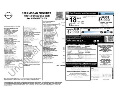 2025 Nissan Frontier PRO-4X