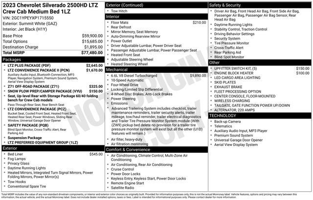 2023 Chevrolet Silverado 2500HD LTZ