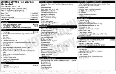 2022 RAM 2500 Big Horn