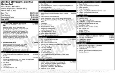 2021 RAM 2500 Laramie