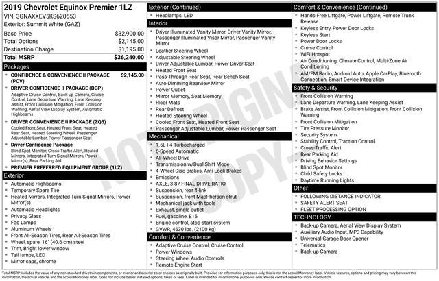 2019 Chevrolet Equinox Premier