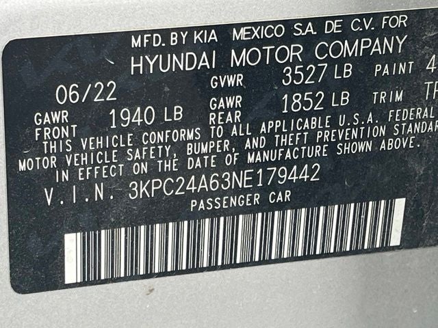 2022 Hyundai Accent SE