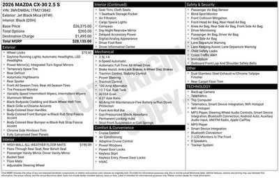 2026 Mazda Mazda CX-30 2.5 S AWD