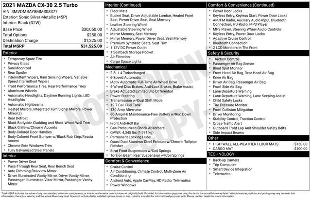 2021 Mazda Mazda CX-30 Turbo