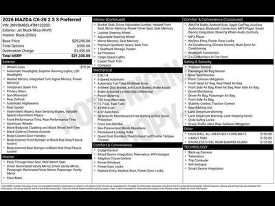 2026 Mazda Mazda CX-30 2.5 S Preferred AWD