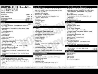 2026 Mazda Mazda CX-30 2.5 S Aire Edition