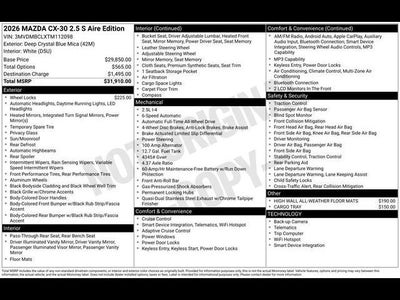 2026 Mazda Mazda CX-30 2.5 S Aire Edition