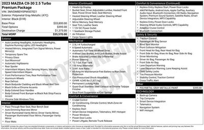 2023 Mazda Mazda CX-30 2.5 Turbo Premium Package