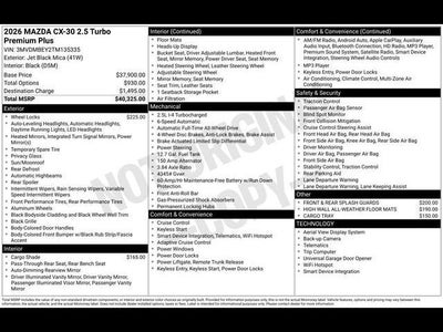 2026 Mazda Mazda CX-30 2.5 Turbo Premium Plus AWD