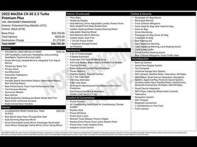 2022 Mazda Mazda CX-30 2.5 Turbo Premium Plus Package w/Premium Plus Package