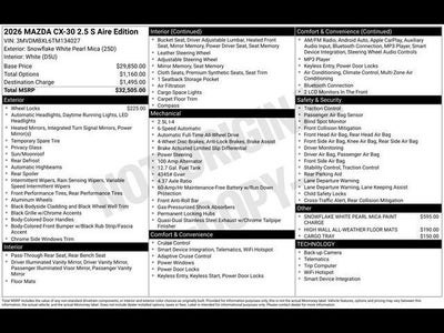 2026 Mazda Mazda CX-30 2.5 S Aire Edition