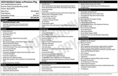 2020 Mazda Mazda3 Premium