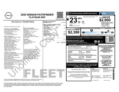 2025 Nissan Pathfinder Platinum