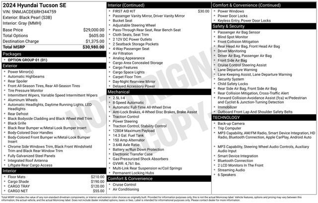2024 Hyundai Tucson SE