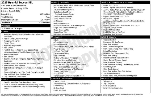 2025 Hyundai Tucson SEL - Photo 30