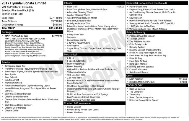 2017 Hyundai Sonata Limited