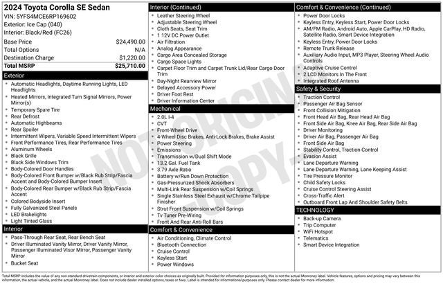 2024 Toyota Corolla SE