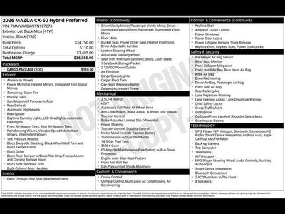 2026 Mazda Mazda CX-50 Hybrid Preferred AWD