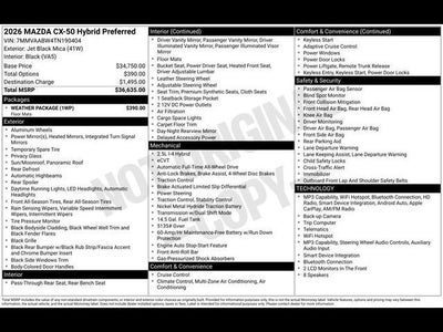 2026 Mazda Mazda CX-50 Hybrid Preferred AWD