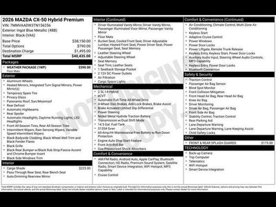 2026 Mazda Mazda CX-50 Hybrid Premium AWD