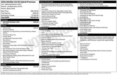 2026 Mazda Mazda CX-50 Hybrid Premium AWD