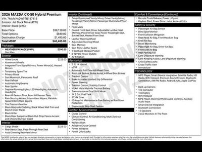 2026 Mazda Mazda CX-50 Hybrid Premium AWD