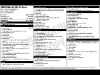 2026 Mazda Mazda CX-50 2.5 S Select AWD