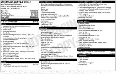 2025 Mazda Mazda CX-50 2.5 S Select AWD