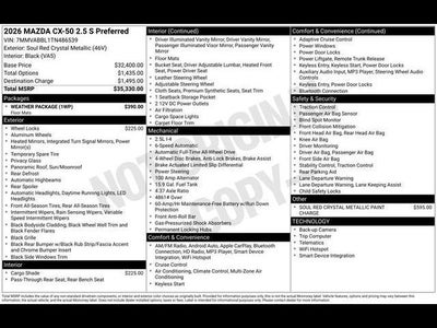 2026 Mazda Mazda CX-50 2.5 S Preferred AWD