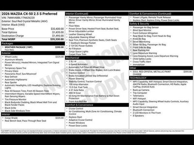 2026 Mazda Mazda CX-50 2.5 S Preferred AWD