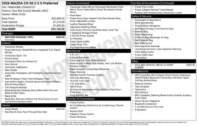 2026 Mazda Mazda CX-50 2.5 S Preferred AWD