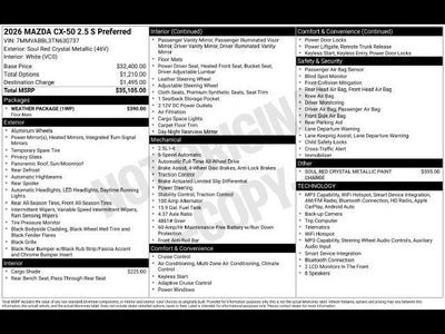 2026 Mazda Mazda CX-50 2.5 S Preferred AWD