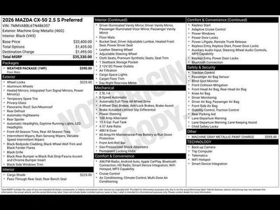 2026 Mazda Mazda CX-50 2.5 S Preferred AWD