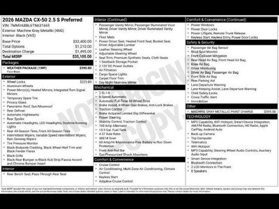 2026 Mazda Mazda CX-50 2.5 S Preferred AWD
