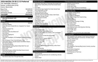 2026 Mazda Mazda CX-50 2.5 S Preferred