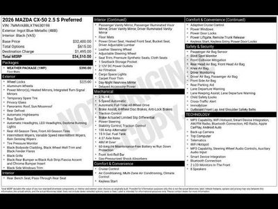 2026 Mazda Mazda CX-50 2.5 S Preferred AWD