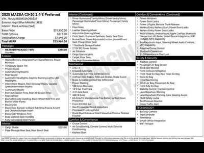 2025 Mazda Mazda CX-50 2.5 S Preferred AWD