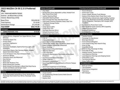 2023 Mazda Mazda CX-50 2.5 S Preferred Plus Package