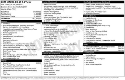 2026 Mazda Mazda CX-50 2.5 Turbo AWD