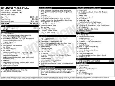 2026 Mazda Mazda CX-50 2.5 Turbo AWD