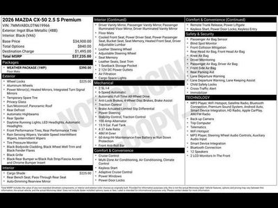 2026 Mazda Mazda CX-50 2.5 S Premium AWD