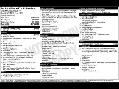 2026 Mazda Mazda CX-50 2.5 S Premium AWD