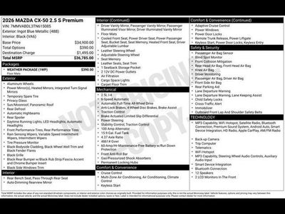 2026 Mazda Mazda CX-50 2.5 S Premium AWD