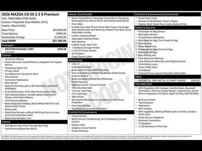 2026 Mazda Mazda CX-50 2.5 S Premium AWD