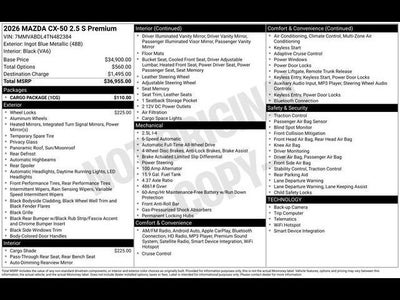 2026 Mazda Mazda CX-50 2.5 S Premium AWD